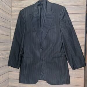 Hugo Boss Men Queens Glam Tuxedo Suit‎ Jacket Black Sz 42L Germany 2 Button